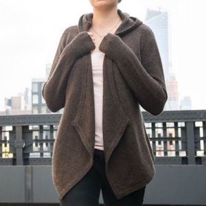 Betabrand Black Sheep Wrap Sweater